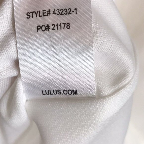 Lulu's Women's Dress XS Extra Small Solid Ivory Short Sleeve Back Zip Up - Picture 5 of 8